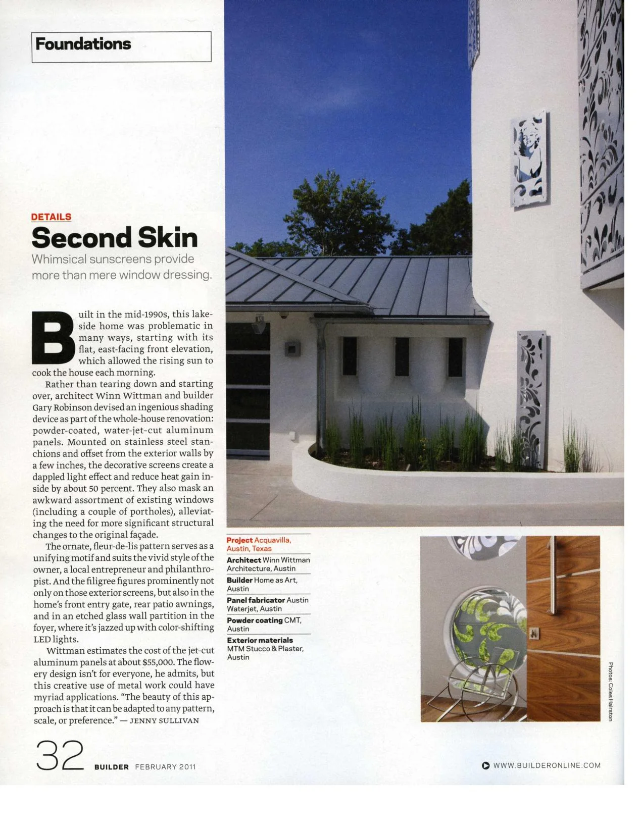 Builder Magazine — Second Skin — page 2